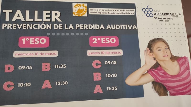 Talleres sobre prevención y salud auditiva
